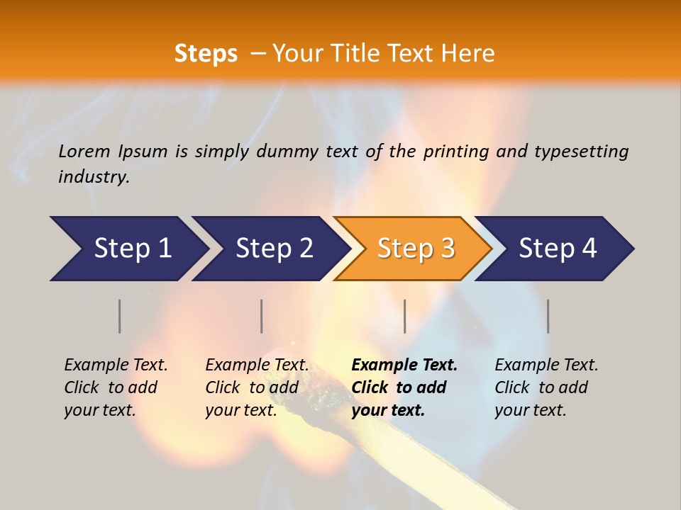 Explosive Ignition Warning PowerPoint Template