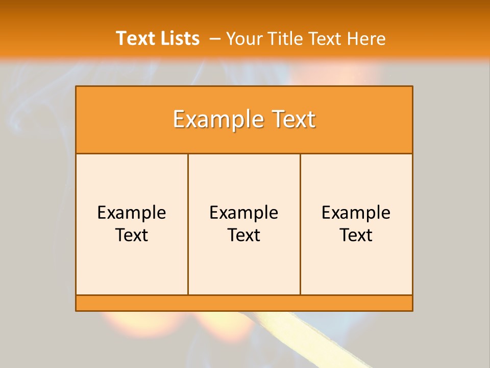 Explosive Ignition Warning PowerPoint Template