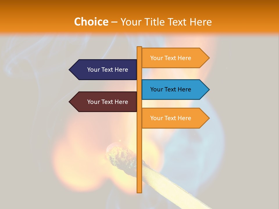 Explosive Ignition Warning PowerPoint Template
