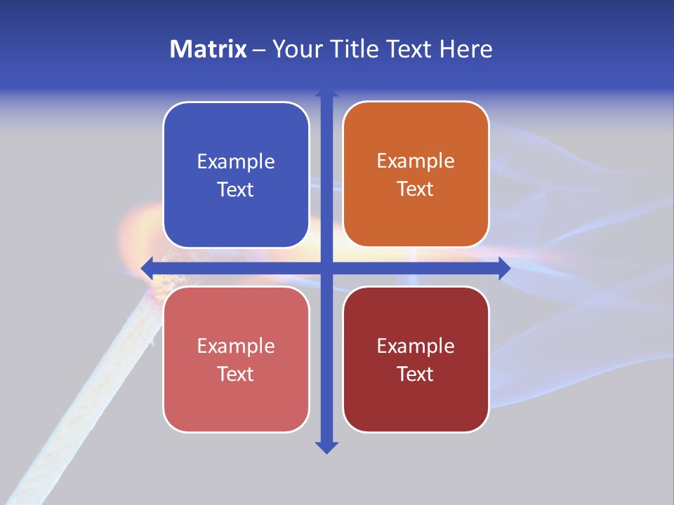 Igniting Isolated Yellow PowerPoint Template