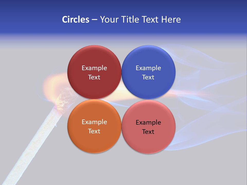 Igniting Isolated Yellow PowerPoint Template