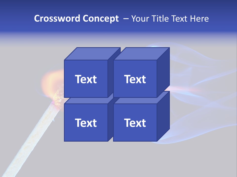 Igniting Isolated Yellow PowerPoint Template
