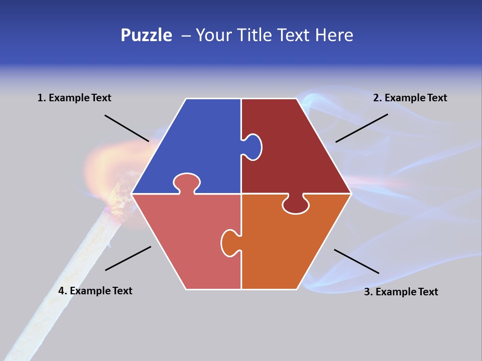Igniting Isolated Yellow PowerPoint Template