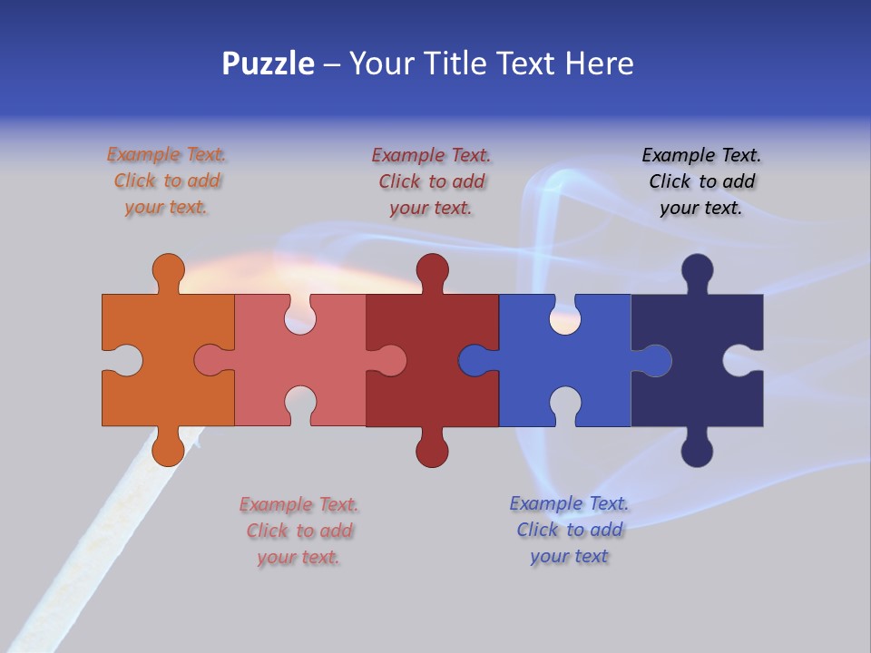 Igniting Isolated Yellow PowerPoint Template