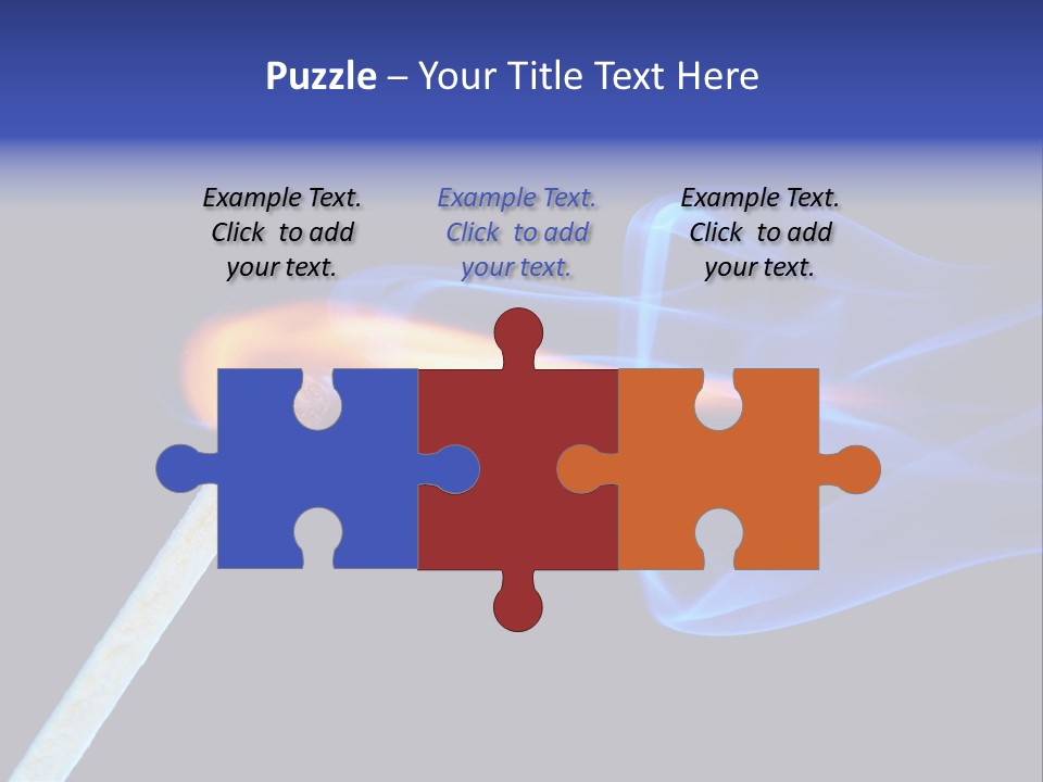 Igniting Isolated Yellow PowerPoint Template