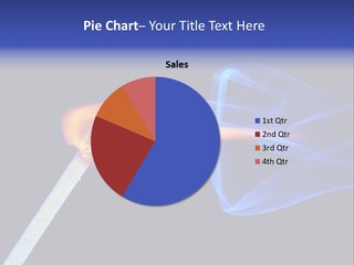 Igniting Isolated Yellow PowerPoint Template