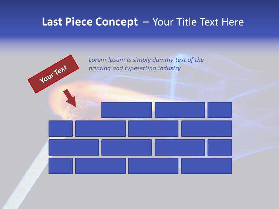 Igniting Isolated Yellow PowerPoint Template