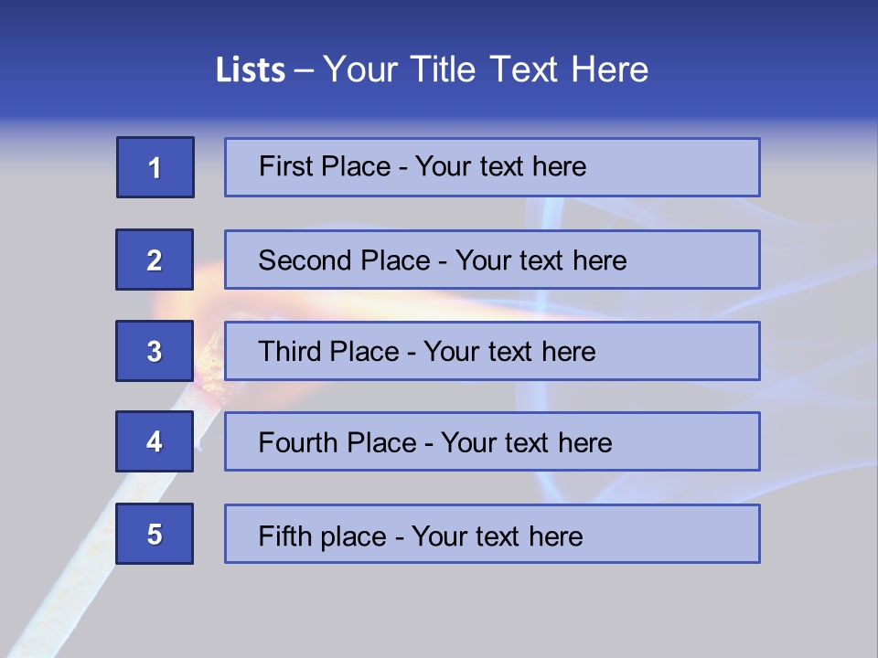 Igniting Isolated Yellow PowerPoint Template