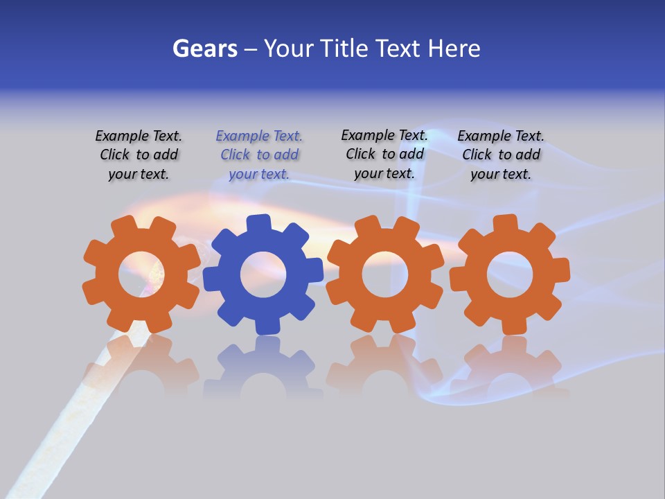 Igniting Isolated Yellow PowerPoint Template