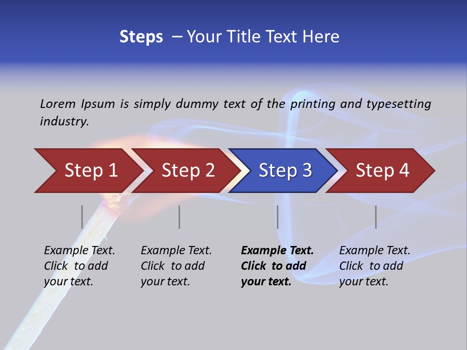 Igniting Isolated Yellow PowerPoint Template