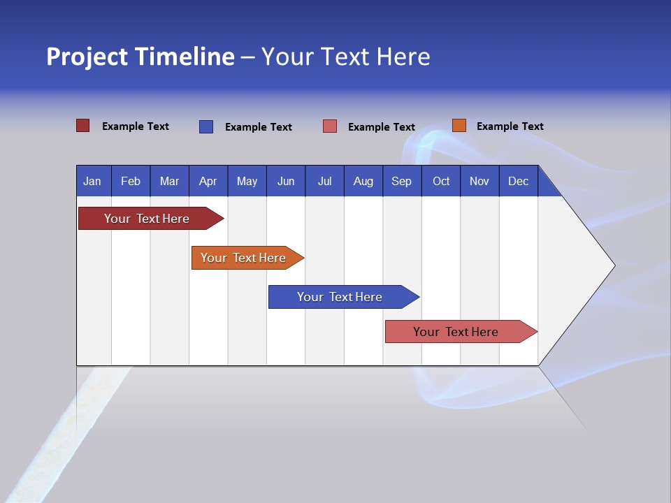Igniting Isolated Yellow PowerPoint Template