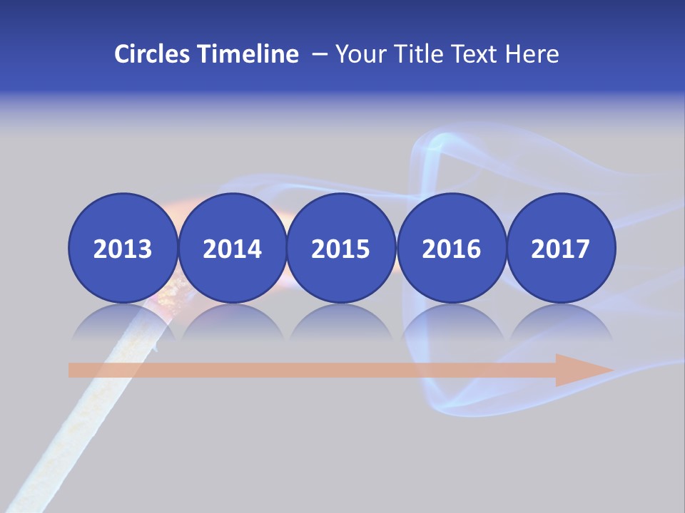 Igniting Isolated Yellow PowerPoint Template