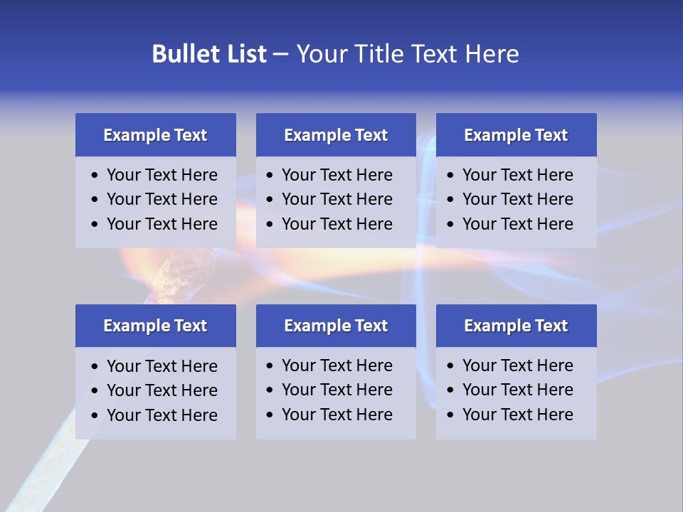 Igniting Isolated Yellow PowerPoint Template