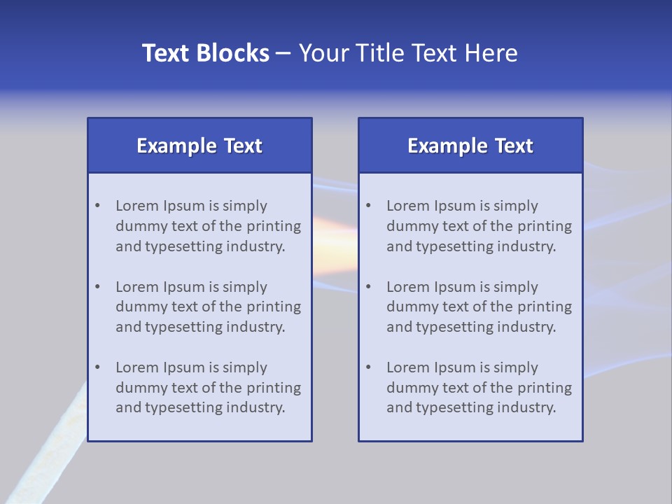 Igniting Isolated Yellow PowerPoint Template