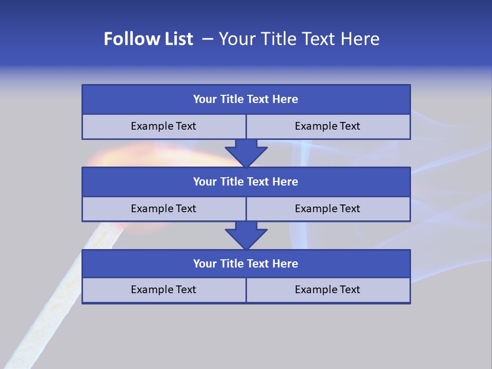 Igniting Isolated Yellow PowerPoint Template