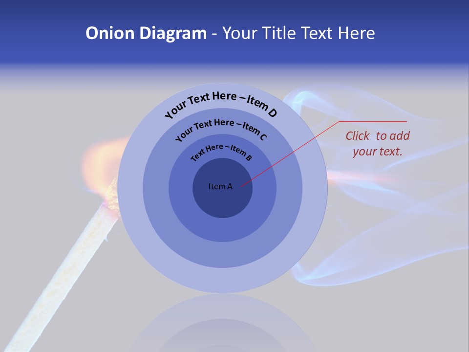 Igniting Isolated Yellow PowerPoint Template