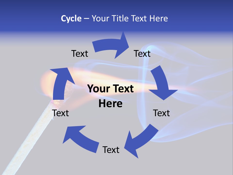 Igniting Isolated Yellow PowerPoint Template