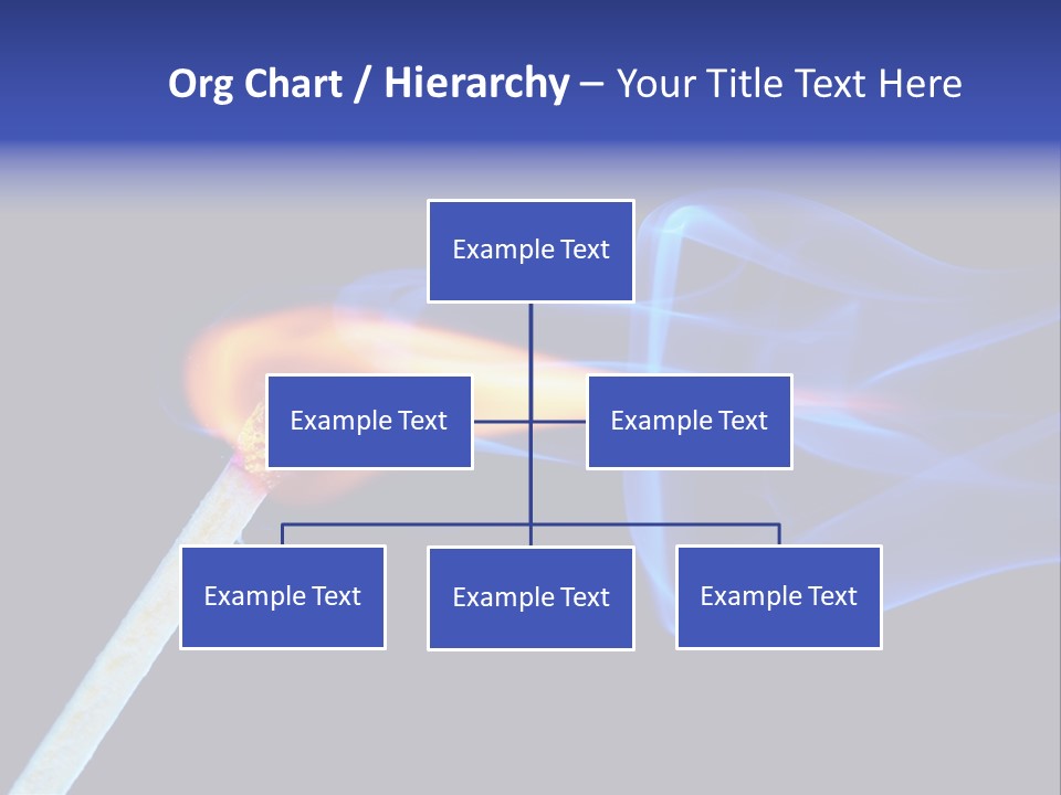 Igniting Isolated Yellow PowerPoint Template