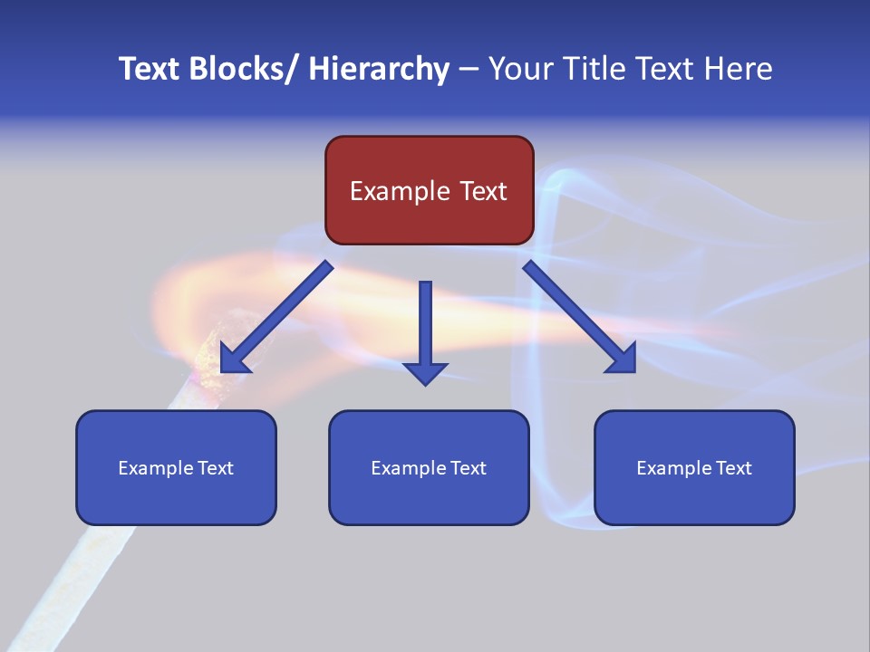 Igniting Isolated Yellow PowerPoint Template