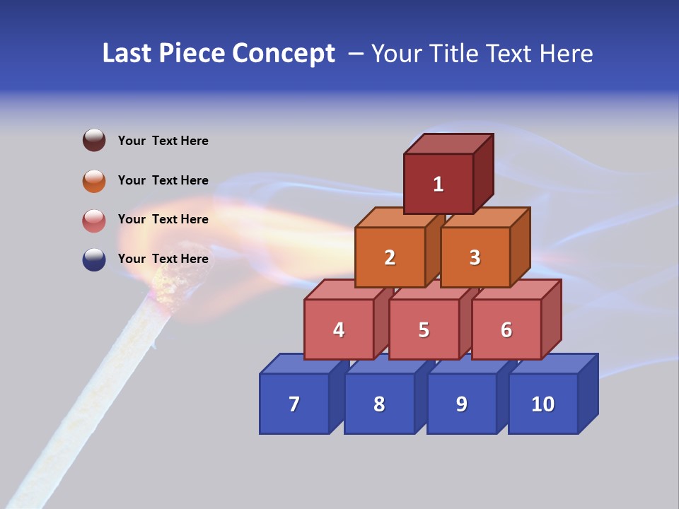 Igniting Isolated Yellow PowerPoint Template