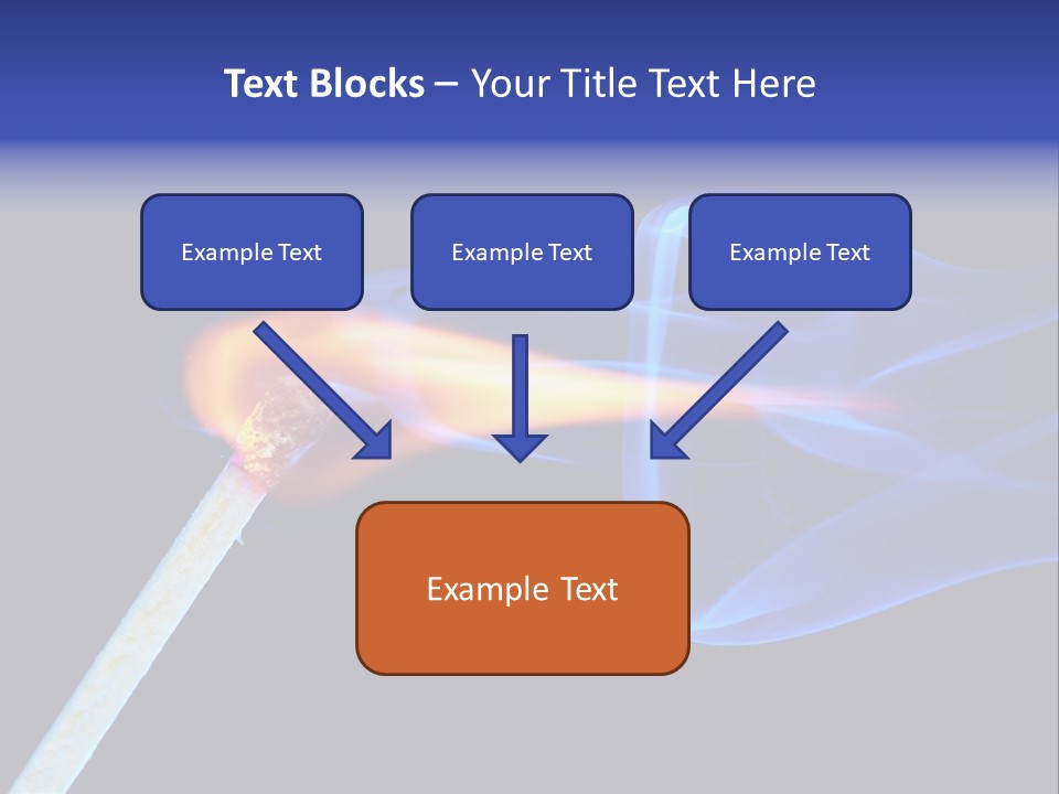 Igniting Isolated Yellow PowerPoint Template