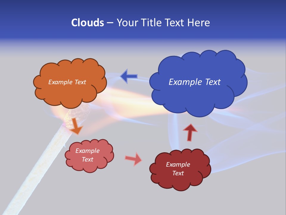 Igniting Isolated Yellow PowerPoint Template