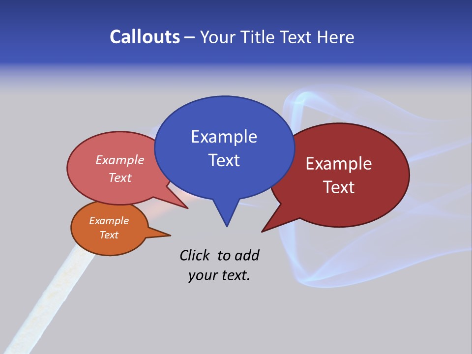 Igniting Isolated Yellow PowerPoint Template