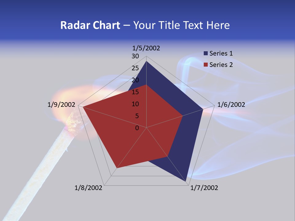 Igniting Isolated Yellow PowerPoint Template
