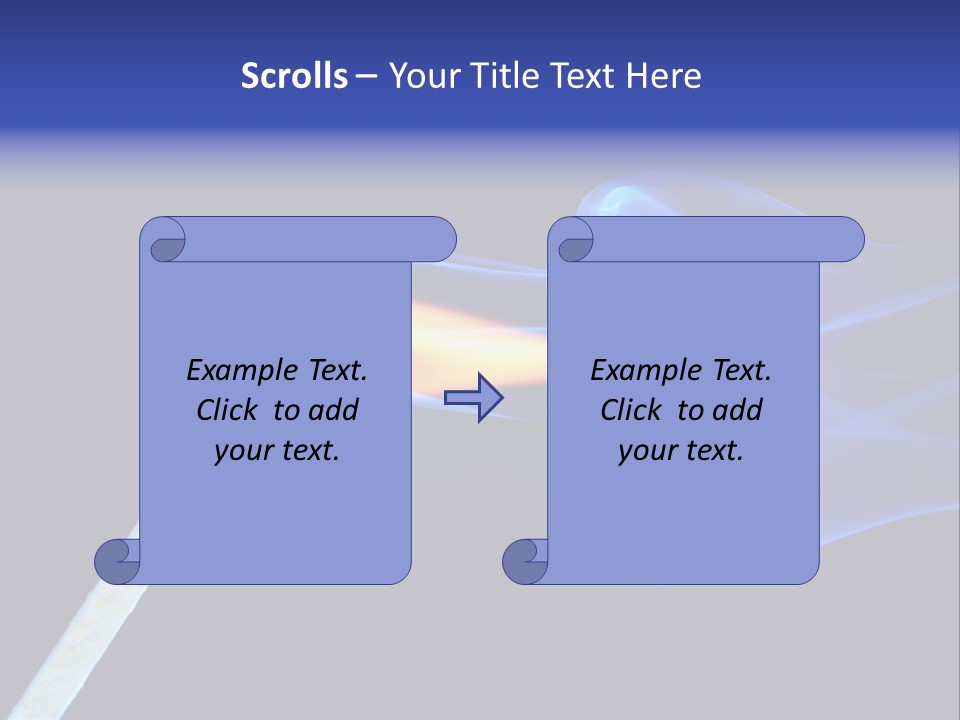 Igniting Isolated Yellow PowerPoint Template