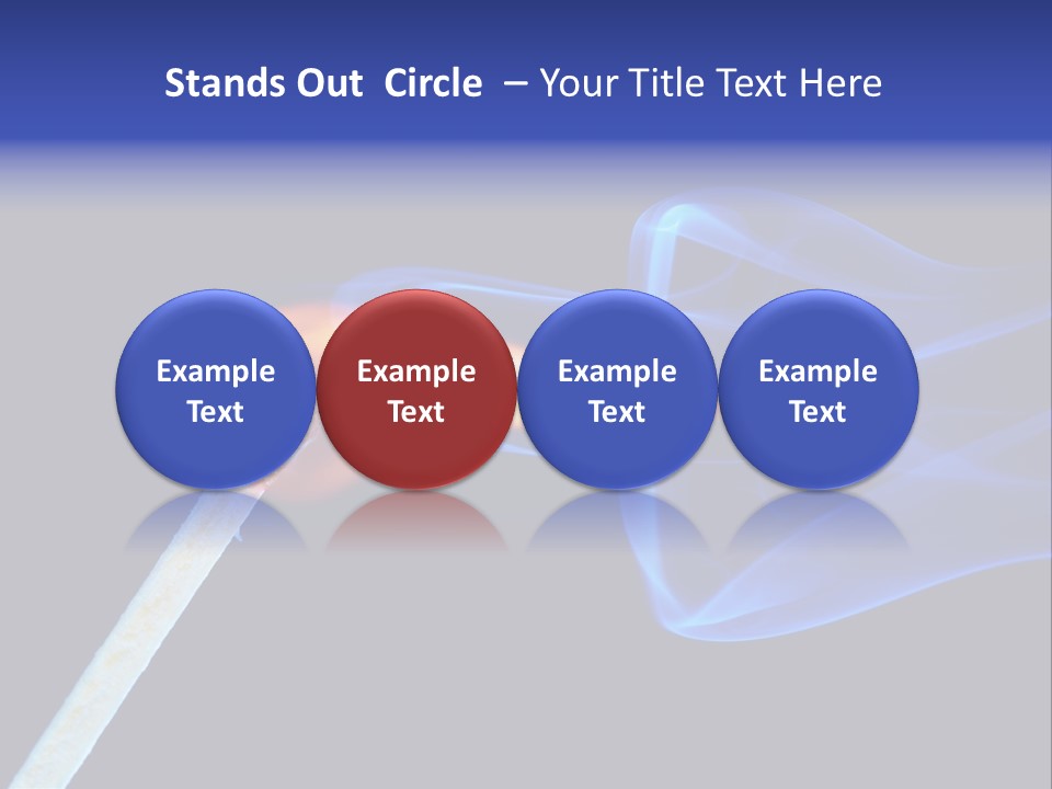 Igniting Isolated Yellow PowerPoint Template