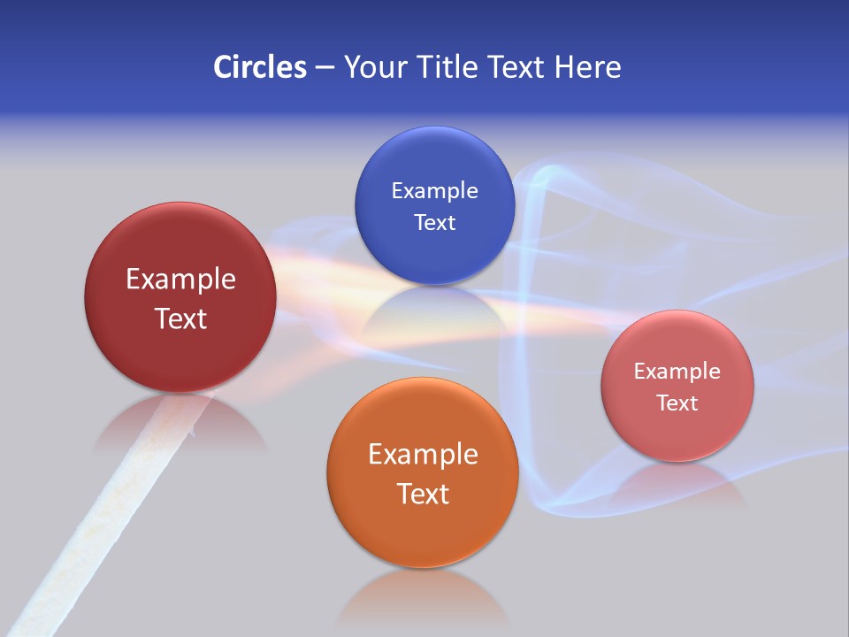 Igniting Isolated Yellow PowerPoint Template