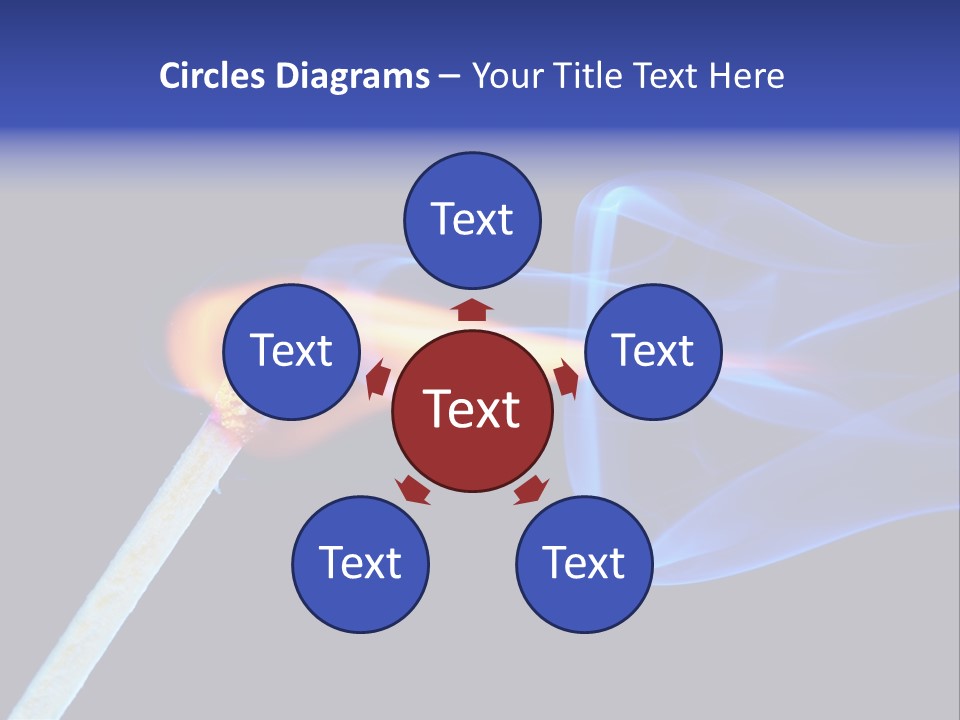 Igniting Isolated Yellow PowerPoint Template