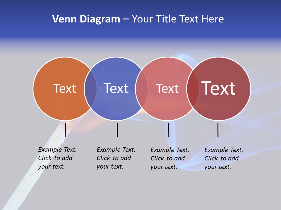 Igniting Isolated Yellow PowerPoint Template