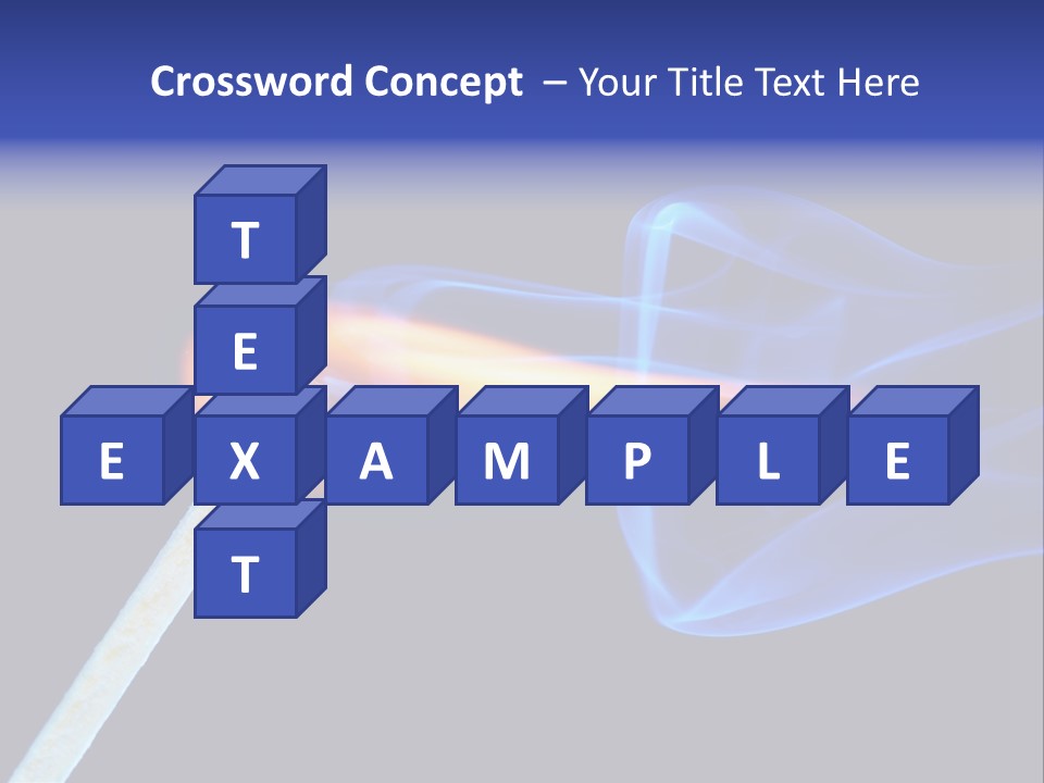 Igniting Isolated Yellow PowerPoint Template
