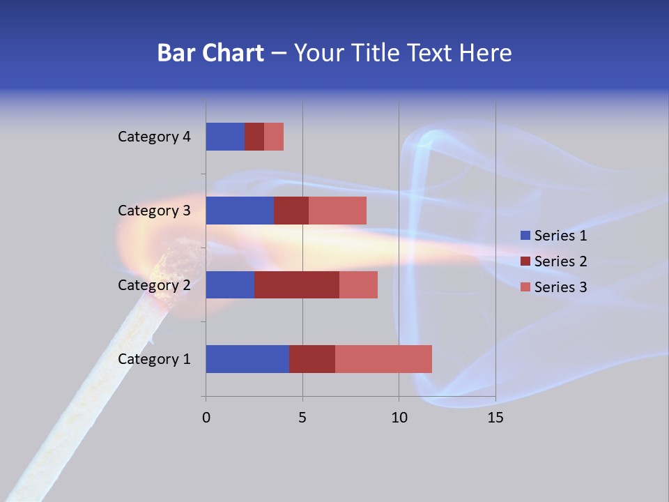 Igniting Isolated Yellow PowerPoint Template