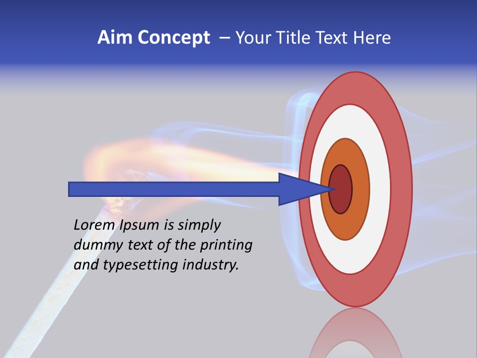 Igniting Isolated Yellow PowerPoint Template