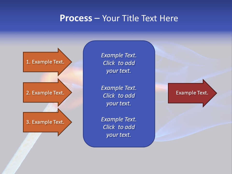 Igniting Isolated Yellow PowerPoint Template