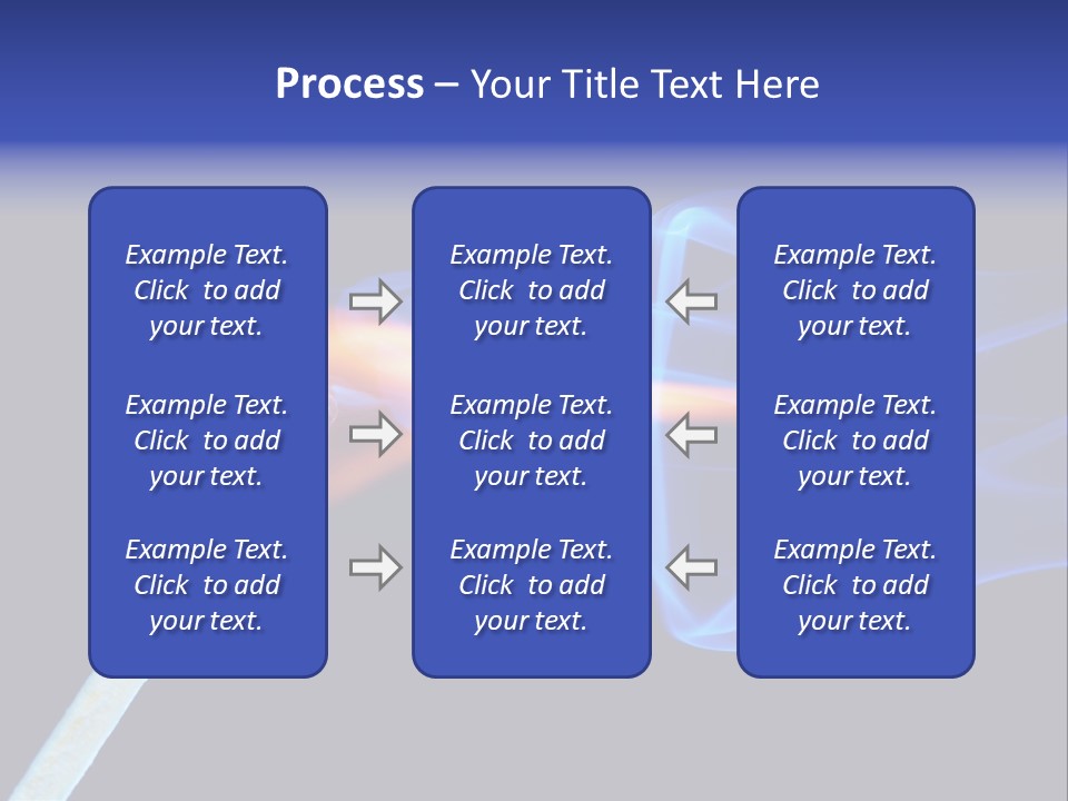 Igniting Isolated Yellow PowerPoint Template