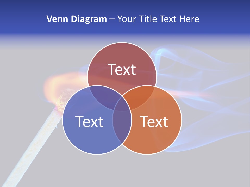 Igniting Isolated Yellow PowerPoint Template