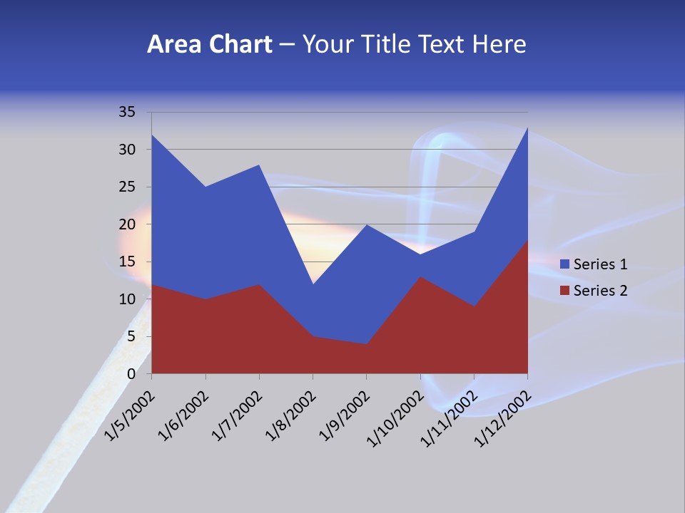 Igniting Isolated Yellow PowerPoint Template
