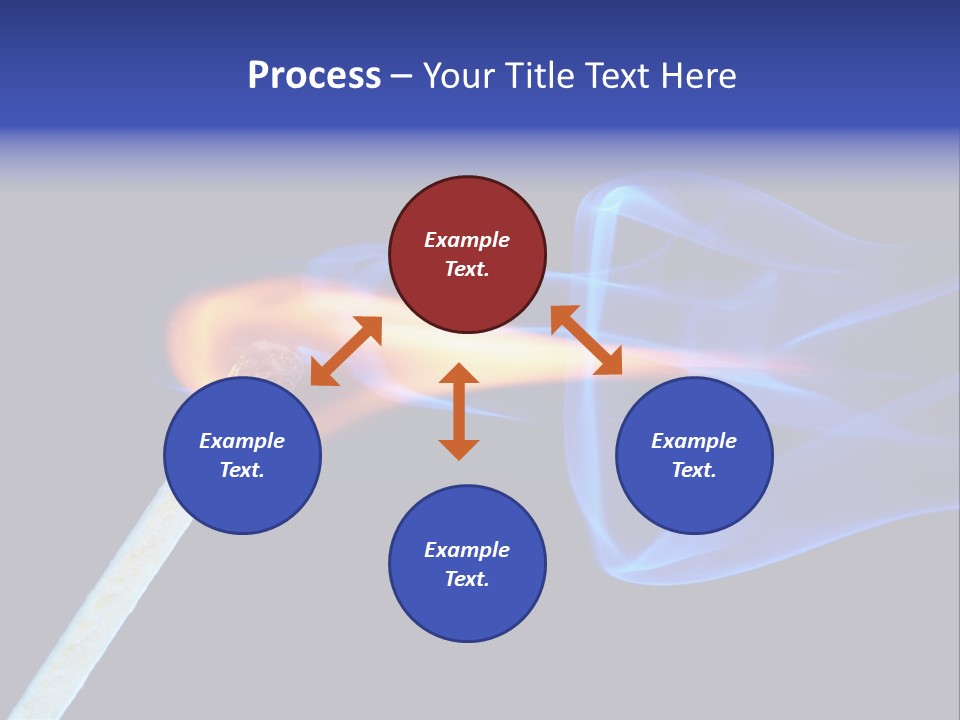 Igniting Isolated Yellow PowerPoint Template
