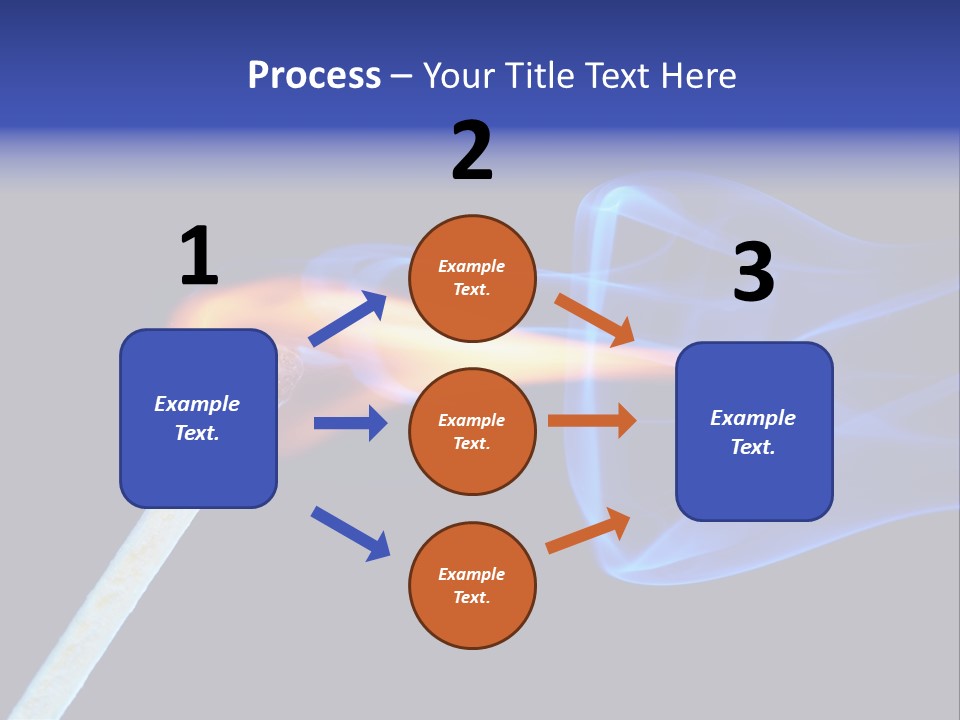 Igniting Isolated Yellow PowerPoint Template