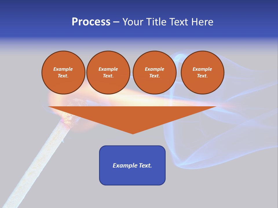 Igniting Isolated Yellow PowerPoint Template