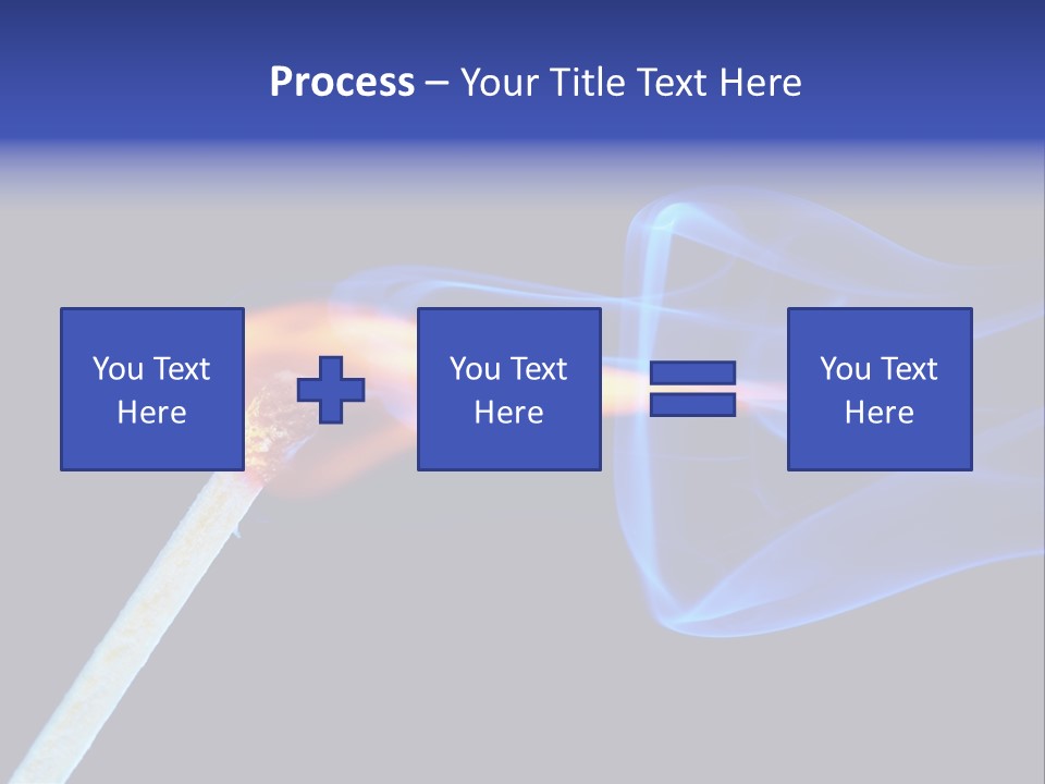 Igniting Isolated Yellow PowerPoint Template
