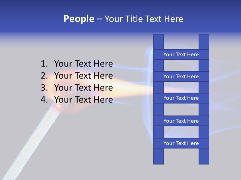 Igniting Isolated Yellow PowerPoint Template