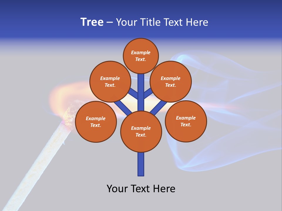 Igniting Isolated Yellow PowerPoint Template