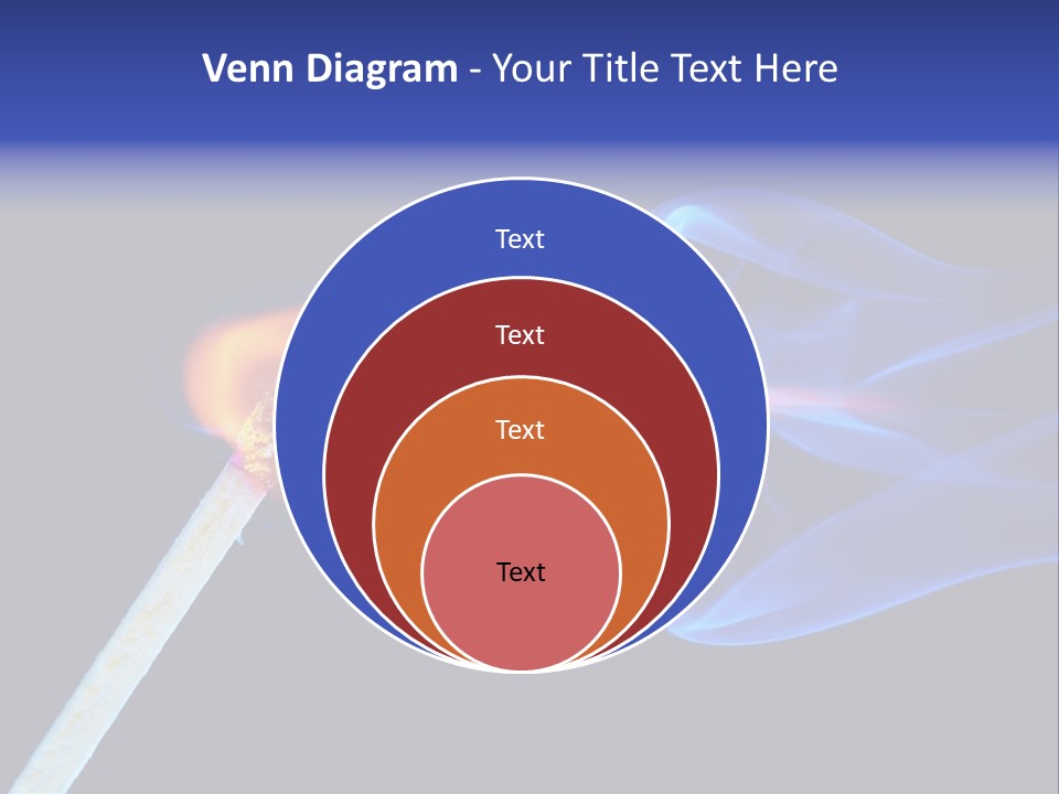 Igniting Isolated Yellow PowerPoint Template