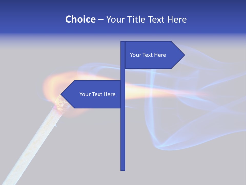 Igniting Isolated Yellow PowerPoint Template
