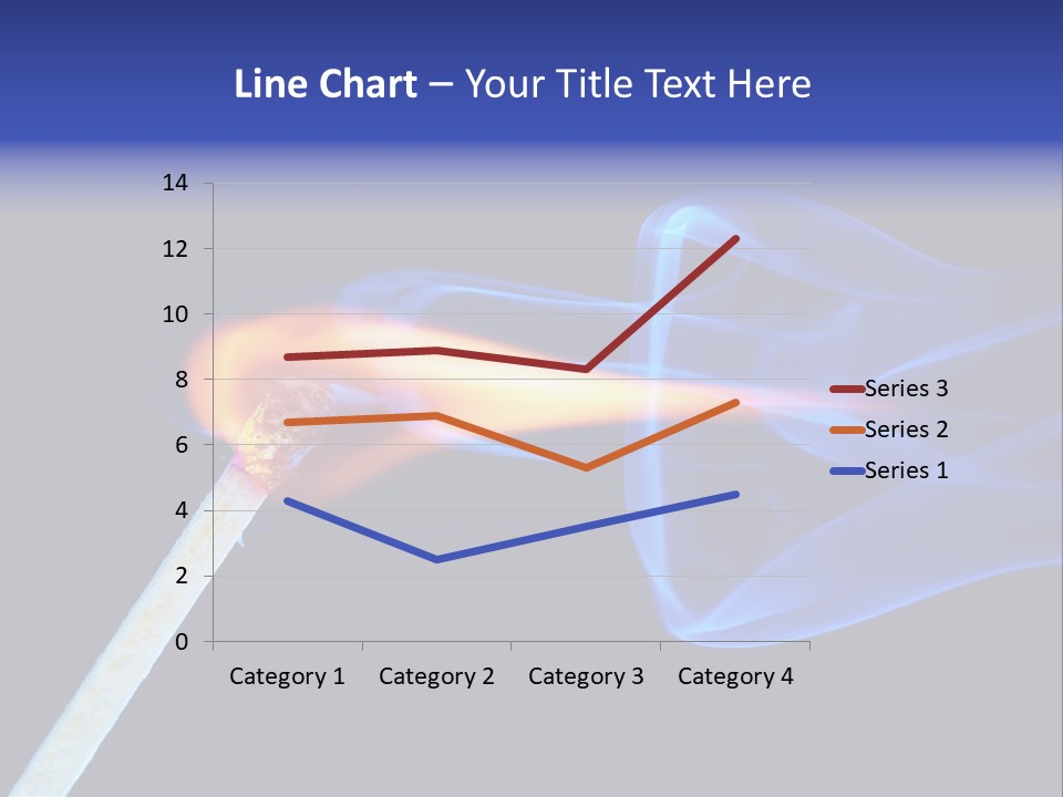 Igniting Isolated Yellow PowerPoint Template