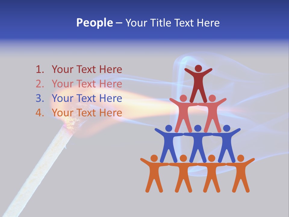 Igniting Isolated Yellow PowerPoint Template